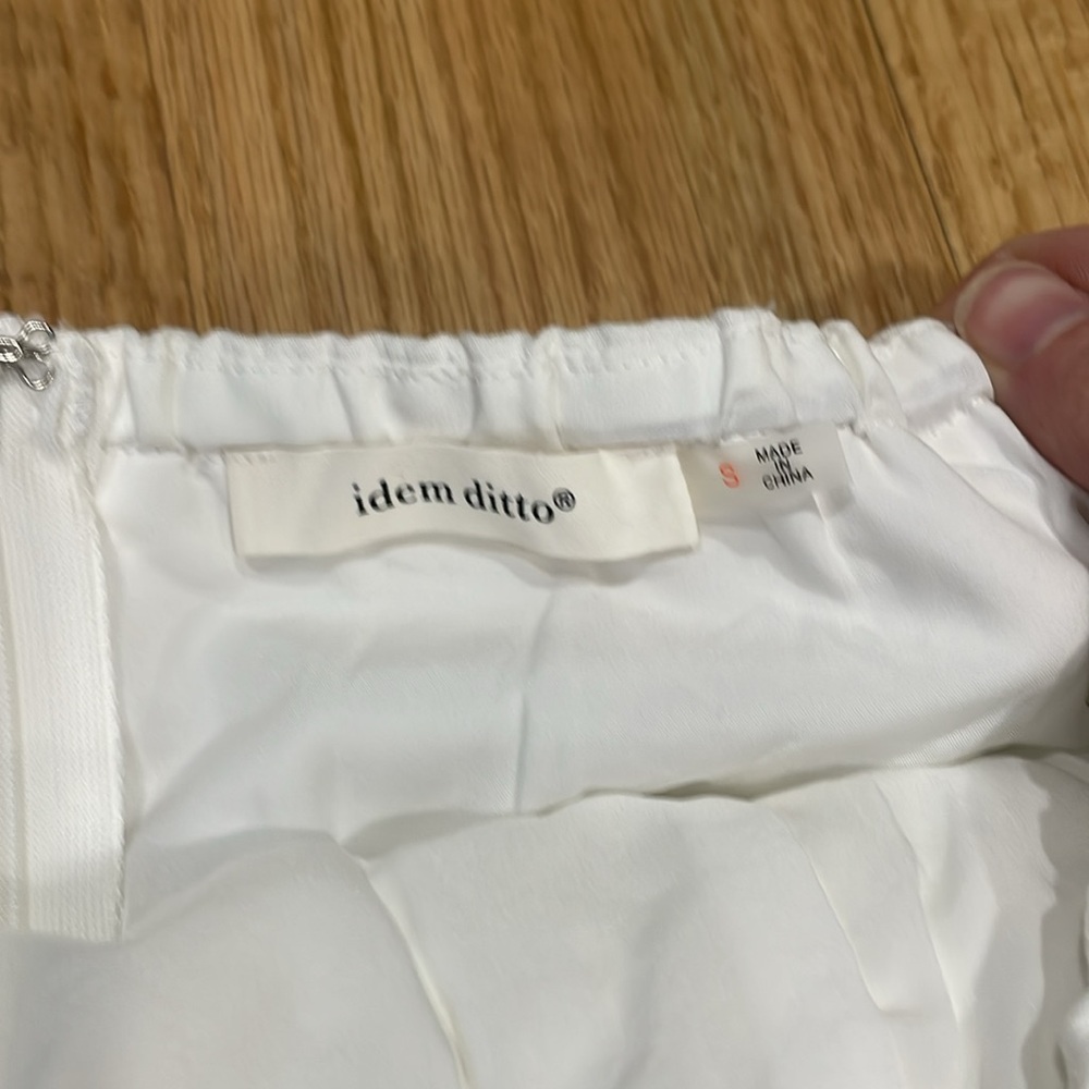 White Ruffle Romper - Picture 3 of 4